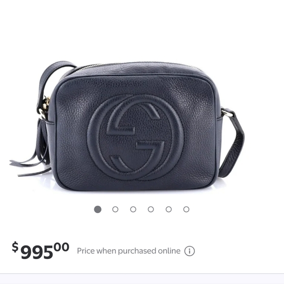 Gucci Black Leather Crossbody Bag - Picture 1 of 8